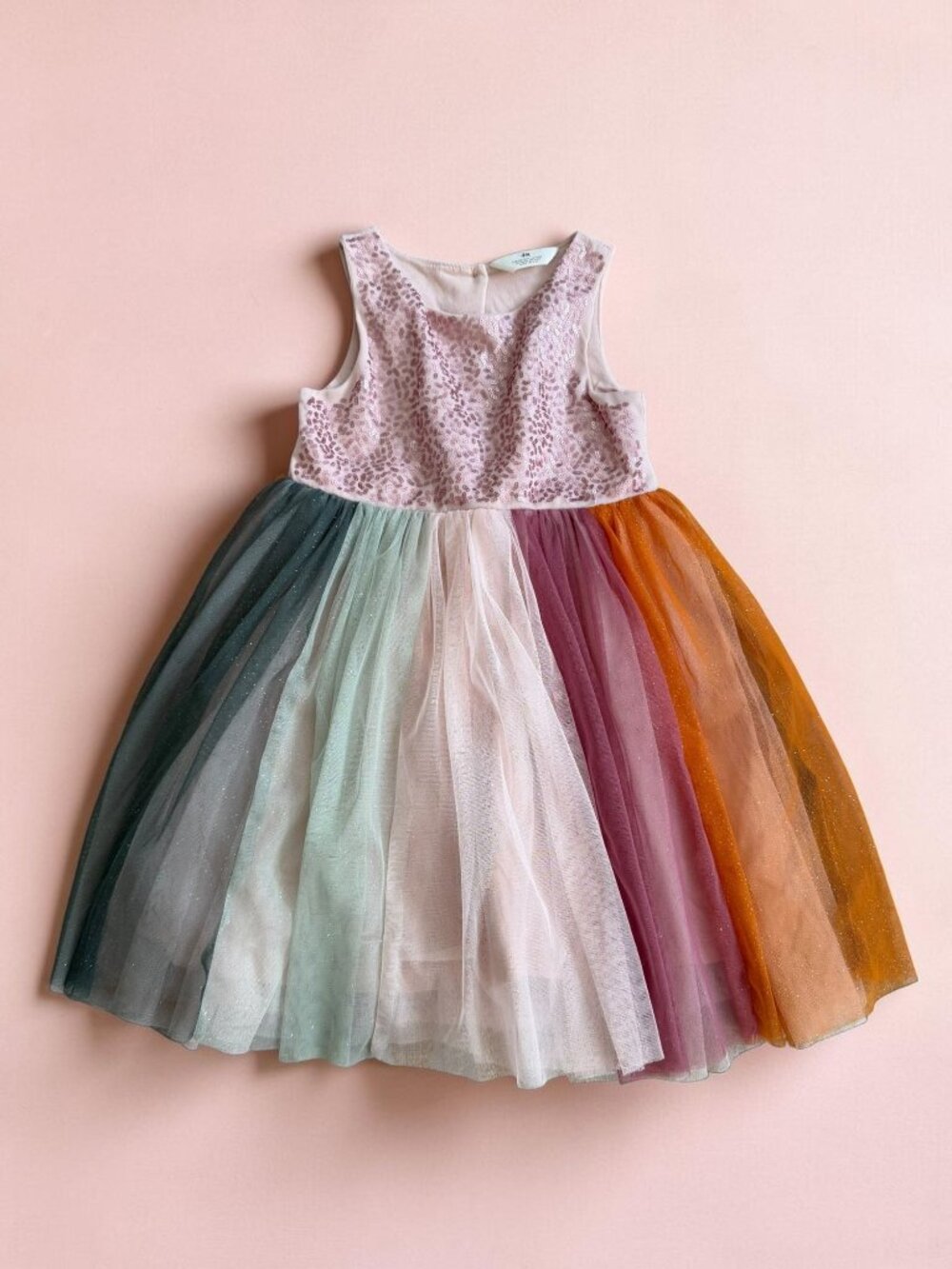 H&M Girls Multicolor Tulle Dress Size 5T Kids
